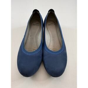 Blue Suede Dansko Kristen Ballet Flats Professional Shoes Size EU 39 / US 8